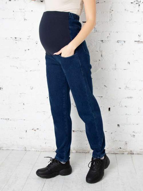 Джинсы М.К  MOM для беременных утеплённые; индиго (Арт. 161061)