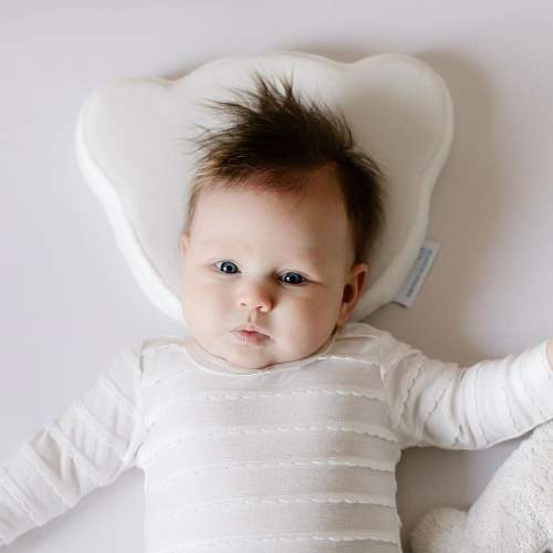 Ортопедическая подушка для новорожденных FO Мишка 0-6 месяцев; молочный (арт. 230890)