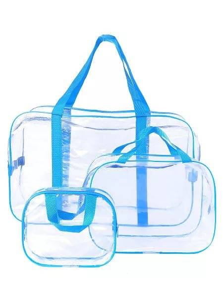 Комплект сумок в роддом: большая + средняя + косметичка прозрачная (арт. 48790) 