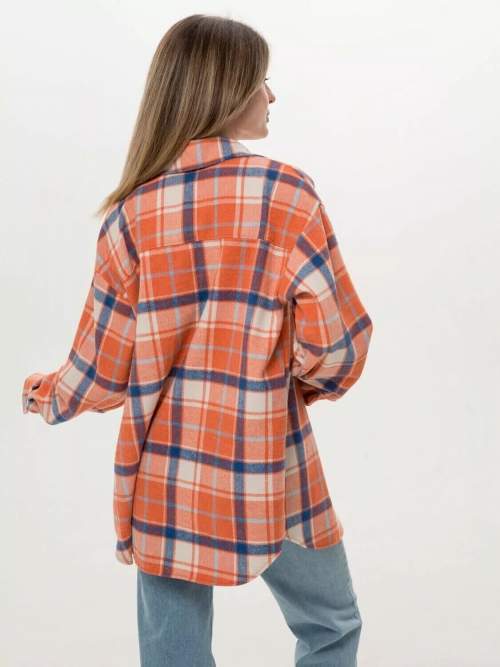 Рубашка EM для беременных и кормящих теплая фланель; оранжевый (Арт. 80372670)