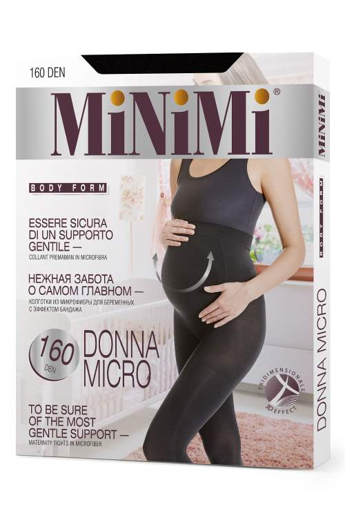 Колготки Donna Micro 160 den (Minimi) для беременных; черный (Арт. 521407)