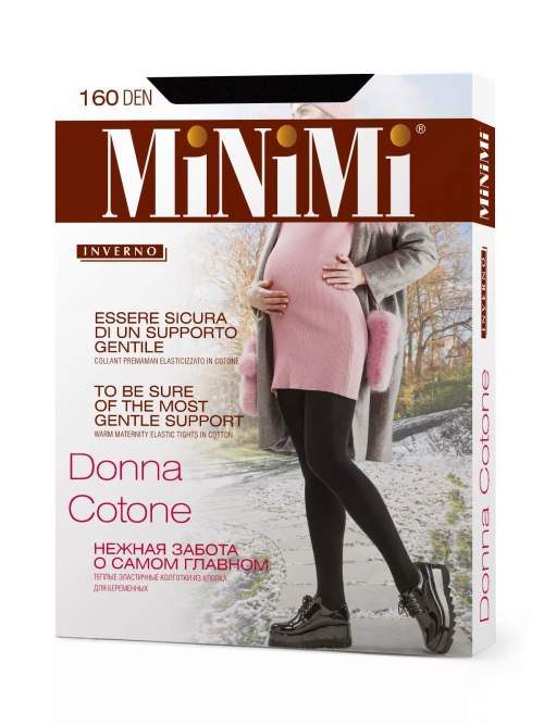 Колготки Donna Cotone 160 den (Minimi) для беременных; черный (Арт. 521408)