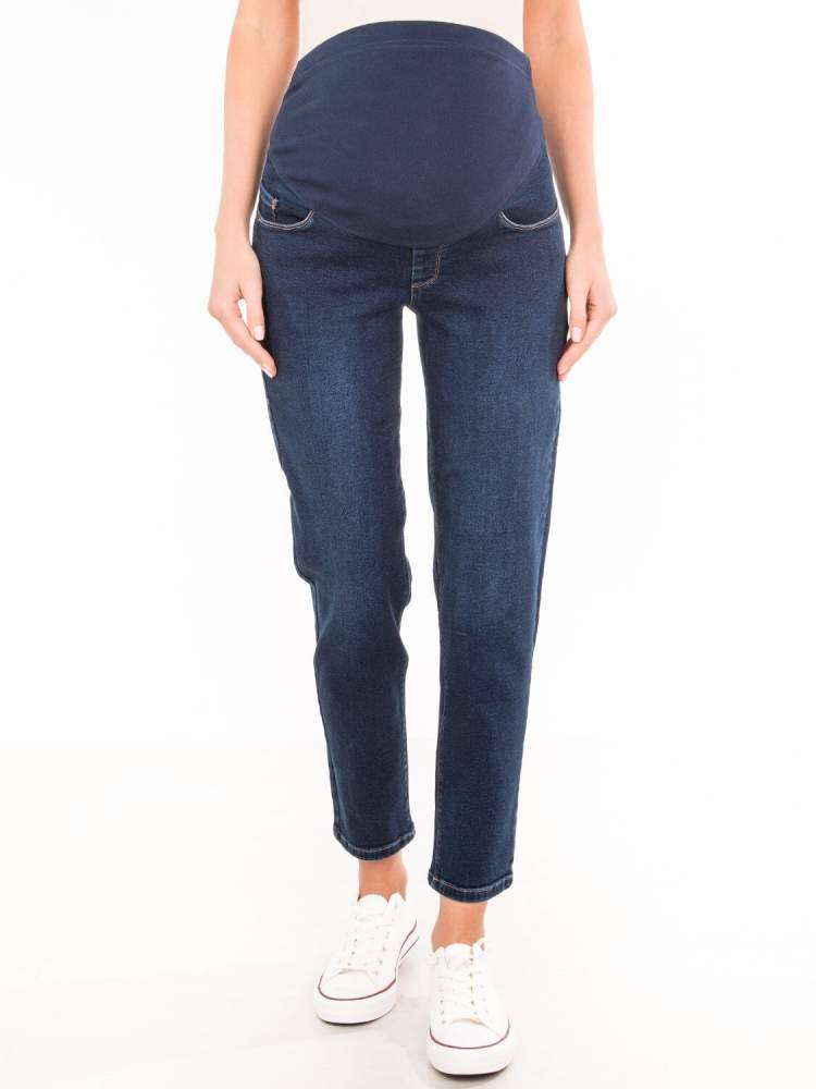 Джинсы EM MOMFIT для беременных; синий (Арт. 1412400370) Модные джинсы для беременных с удобным высоким бандажом. Джинсы универсальные, можно носить и во время беременности и после родов.
Состав: хлопок 97%, лайкра 3%
