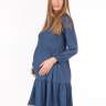 Платье EM для беременных и кормящих креп-трикотаж; индиго (Арт. 71340770) - Платье EM для беременных и кормящих креп-трикотаж; индиго (Арт. 71340770)