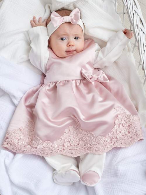 Комплект LB Принцесса комбинезон + платье; розовый (Арт. 7700116)