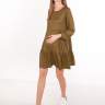 Платье EM для беременных и кормящих креп-трикотаж; хаки (Арт. 71341670) - Платье EM для беременных и кормящих креп-трикотаж; хаки (Арт. 71341670)