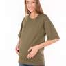 Футболка EM оверсайз для беременных и кормящих; хаки (Арт. 871611670) - Футболка EM оверсайз для беременных и кормящих; хаки (Арт. 871611670)