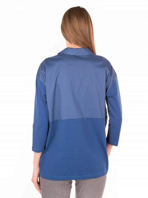 Рубашка EM комбинированная для беременных и кормящих; индиго (Арт. 80051770)