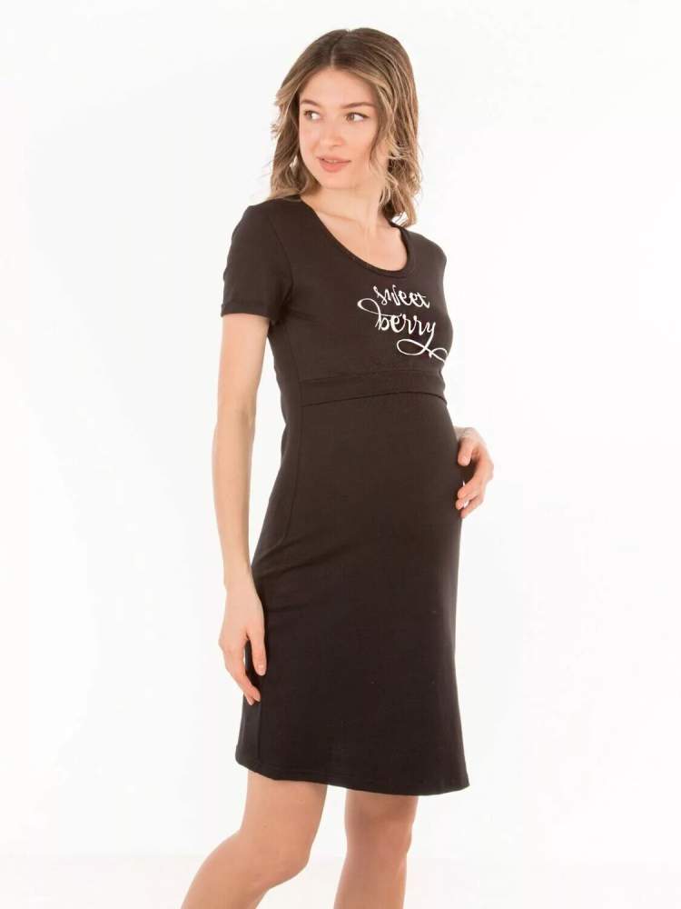 Платье домашнее EM для беременных и кормящих хлопок; черный (Арт. 11430270) Платье-сорочка для беременной и кормящей мамы. В ней можно комфортно спать, или использовать в качестве домашнего платья. Силуэт трапеция с запасом на живот. Платье из нутурального эластичного хлопка высшего качества (пенье компакт). Чтобы покормить ребенка досточно приподнять переднюю часть лифа и освободить грудь.
Состав: 100% хлопок
