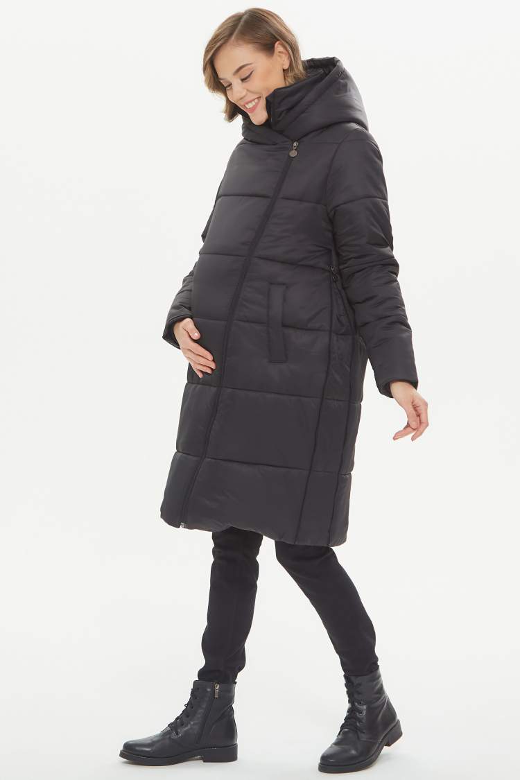 Пальто зимнее YM 3в1 д/берем. и кормящих; черный (Арт. 82121) Состав: 100% полиэстер