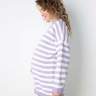Джемпер М.К. "Амели" для беременных и кормящих мам; белый/сиреневый (Арт. 133209) - Джемпер М.К. "Амели" для беременных и кормящих мам; белый/сиреневый (Арт. 133209)