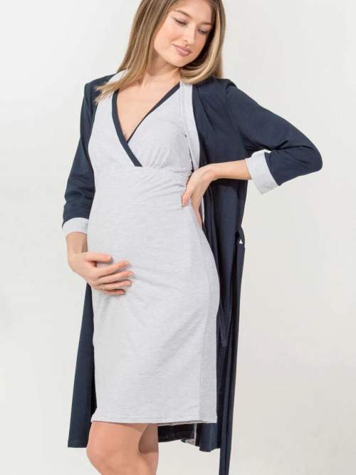 Комплект EM для беременных и кормящих халат и сорочка (Арт. 103303370)