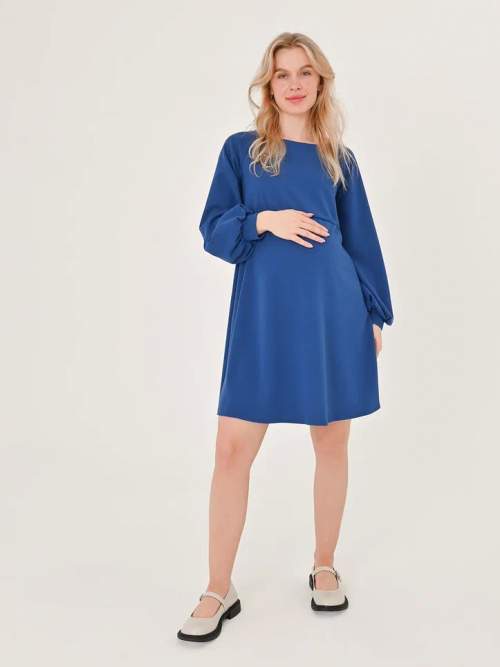 Платье PK "Скуба" для беременных; синий (Арт. 164551)