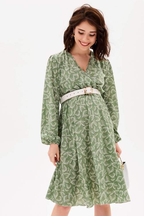 Платье HM для беременных; зелёный (Арт. 9101805)