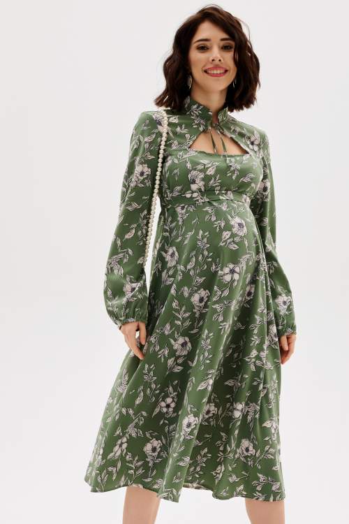 Платье HM для беременных; зеленый (Арт. 9106305)