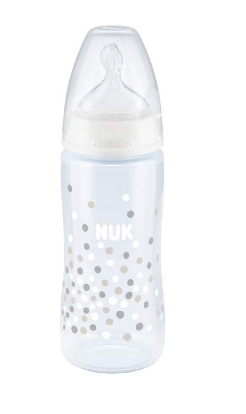 Бутылочка NUK FC+ Белая с индикатором темп. 300 мл соска из силикона M 0-6 мес (арт. 10741977)