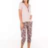 Пижама EM для беременных и кормящих футболка+капри; розовый (Арт. 14251270) - Пижама EM для беременных и кормящих футболка+капри; розовый (Арт. 14251270)