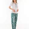Пижама EM для беременных и кормящих футболка+брюки; оливковый (Арт. 14262570) - Пижама EM для беременных и кормящих футболка+брюки; оливковый (Арт. 14262570)