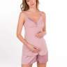 Пижама EM для беременных и кормящих майка+шорты; розовый (Арт. 14291270) - Пижама EM для беременных и кормящих майка+шорты; розовый (Арт. 14291270)
