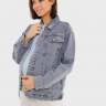 Куртка ILM Дакота джинсовая для беременных; синий/вышивка (Арт. 104464) - Куртка ILM Дакота джинсовая для беременных; синий/вышивка (Арт. 104464)
