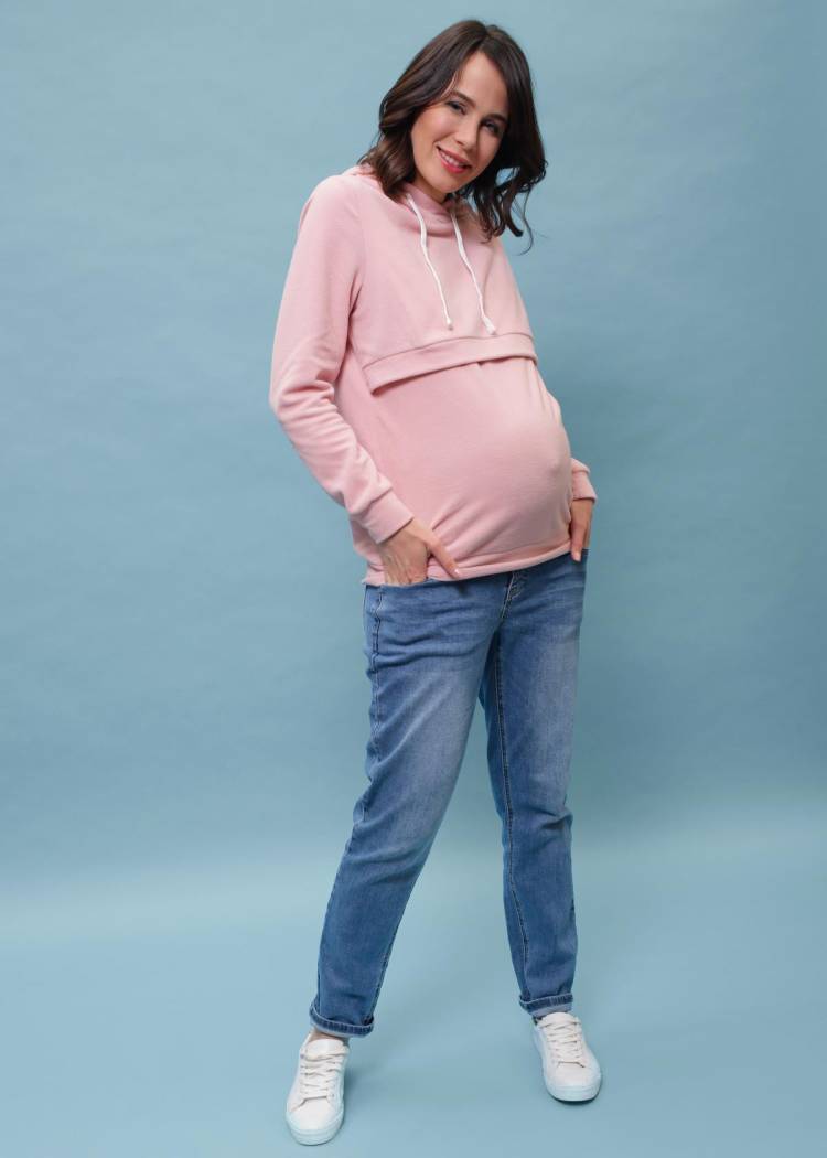 Толстовка флис ILM Джоли для беременных и кормящих; пудра (Арт. 104408) Состав: 100% Полиэстер