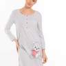 Ночная сорочка EM для беременных и кормящих; серый-меланж (Арт. 112651370) - Ночная сорочка EM для беременных и кормящих; серый-меланж (Арт. 112651370)