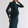 Платье утепленное ILM Анисия для беременных и кормящих; изумрудный меланж (Арт. 111346) - Платье утепленное ILM Анисия для беременных и кормящих; изумрудный меланж (Арт. 111346)