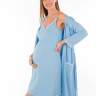 Комплект EM для беременных и кормящих халат и сорочка; голубой (Арт. 10321170) - Комплект EM для беременных и кормящих халат и сорочка; голубой (Арт. 10321170)
